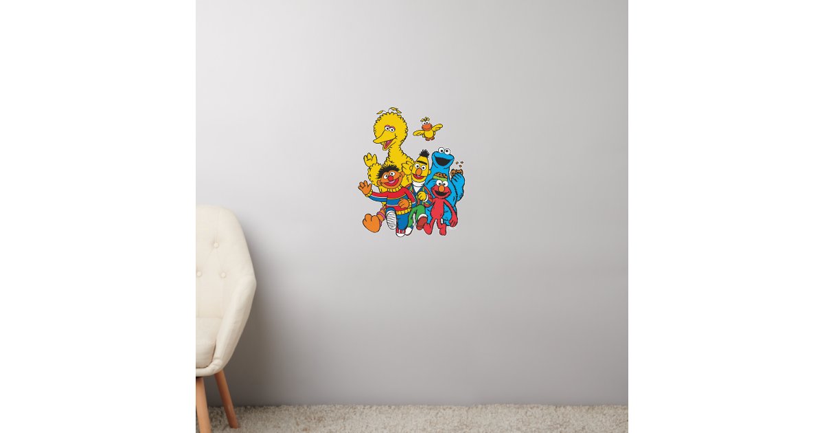 Vintage 123 Sesame Street Wall Decal | Zazzle
