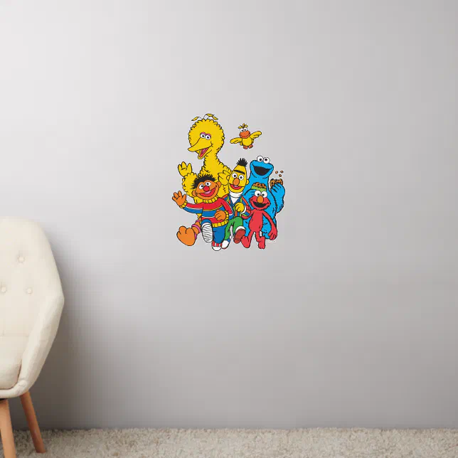 Vintage 123 Sesame Street Wall Decal | Zazzle