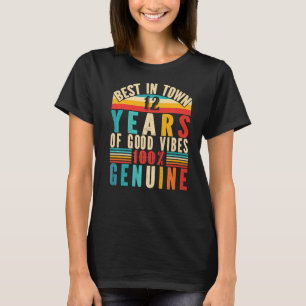 Vintage 12th Birthday Apparel Girl And Boys 12th T-Shirt
