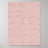 Vintage Pink Rose Parchment Old Paper Background