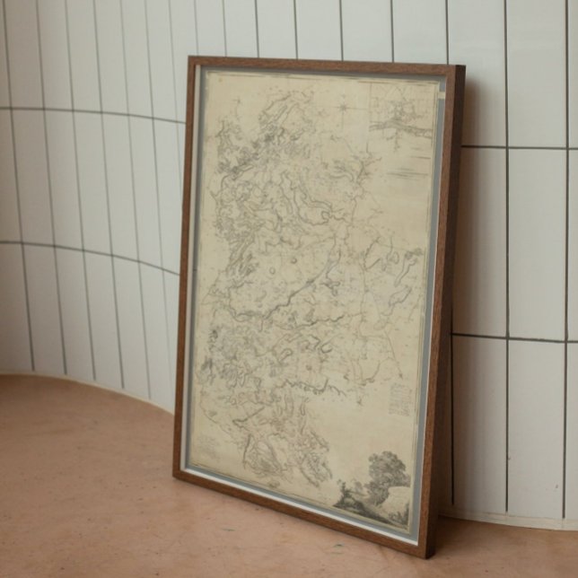 VINTAGE 1765 THE COUNTY OF BEDFORD  POSTER (Creator Uploaded)