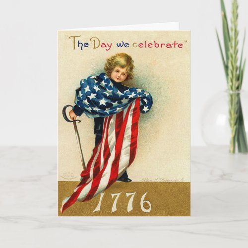 Vintage 1776 _ 4th of July Card