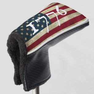 Vintage 1776 American Flag Patriotic Golf Head Cover