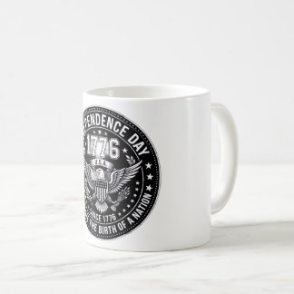 Vintage 1776 Independence Day Distressed Emblem Ho Coffee Mug