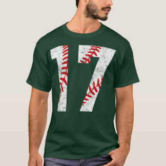 Vintage 17 Baseball Laces Baseball Mom Jersey Love T-Shirt