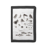 Vintage 1800s Angling Fly Fishing Lures Lure Hooks Tri-fold Wallet at Zazzle