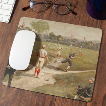 Vintage 1800s Baseball Game Poster
