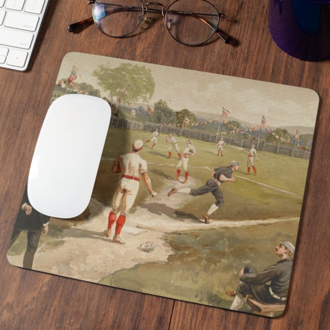 Vintage 1800s Baseball Game Mouse Pad (Creator Uploaded)