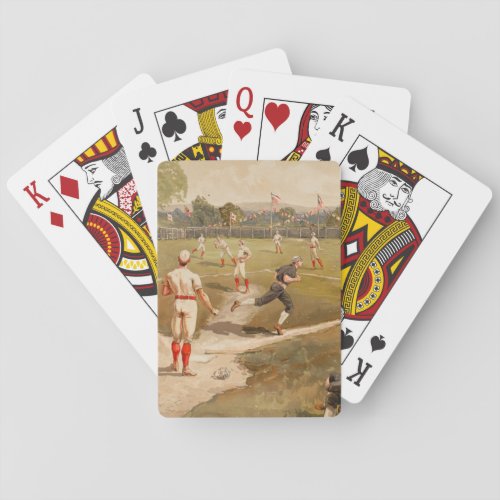 Vintage 1800s Baseball Game Playing Cards