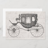 Vintage 1800s Carriage Horse Drawn Antique Buggy (Front/Back)