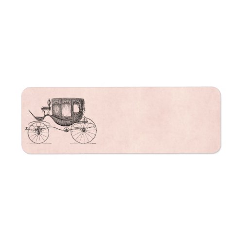 Vintage 1800s Carriage Horse_Drawn Antique Buggy Label