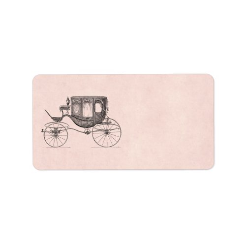 Vintage 1800s Carriage Horse_Drawn Antique Buggy Label