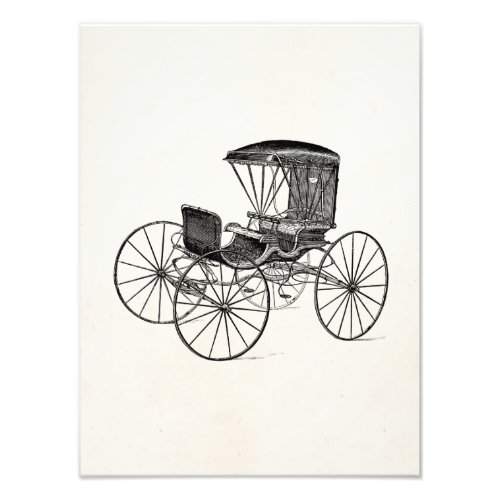 Vintage 1800s Carriage Horse_Drawn Antique Buggy Photo Print