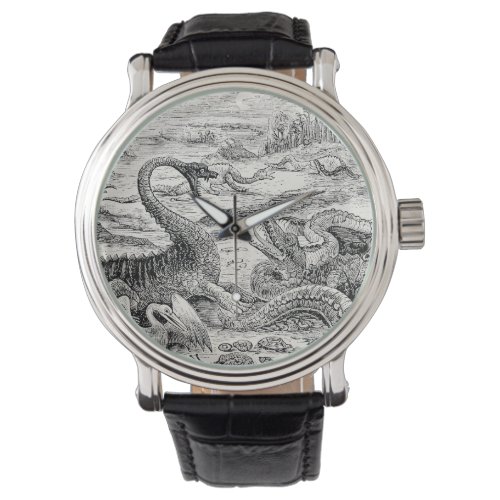 Vintage 1800s Dinosaur Illustration _ Dinosaurs Watch