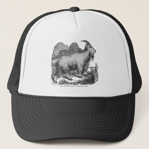 Vintage 1800s Goats American Rocky Mountain Goat Trucker Hat
