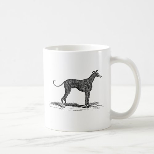 Vintage 1800s Greyhound Dog Illustration _ Dogs Coffee Mug