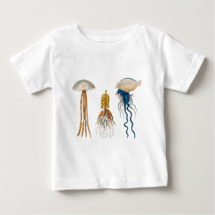 Vintage 1800s Jellyfish Illustration - Jelly Fish Baby T-Shirt