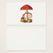 Vintage 1800s Mushroom Red Mushrooms Template (Front & Back)