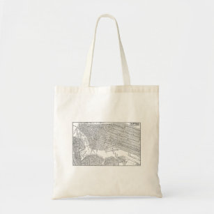 Vintage 1800s New York City Brooklyn Map NYC Maps Tote Bag