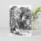 Vintage 1800s Panama Canal Railroad Train Template (Standing Front)
