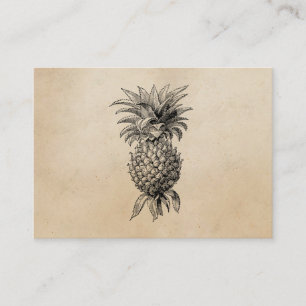Vintage 1800s Pineapple Illustration Pineapples Business Card