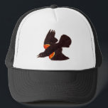 Vintage 1800s Red Winged Black Bird Illustration Trucker Hat<br><div class="desc">Trucker Hat Baseball Cap - Black and White Customized Template Blank DIY Personalize with your own name, pattern, design, quote, monogram, photograph. Use our cool templates, artwork, photos, graphics, and illustrations, then add names, text, quotes, and monograms to create your own baseball hat. Click the "Customize it!" button to make...</div>