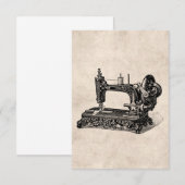 Vintage 1800s Sewing Machine Illustration (Front/Back)