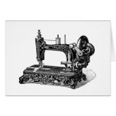 Vintage 1800s Sewing Machine Illustration (Front Horizontal)
