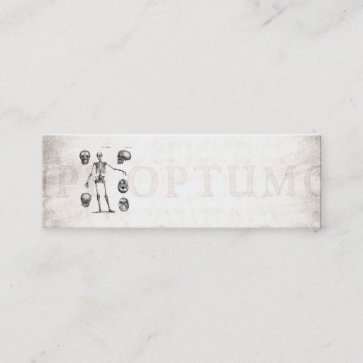 Customizable Vintage 1800s Skeleton Antique Anatomy Skeletons Business Cards