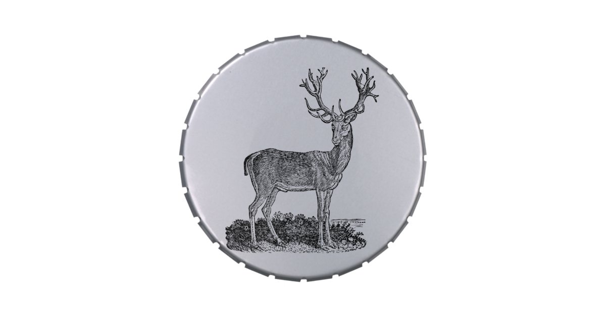 vintage 1800s stag deer