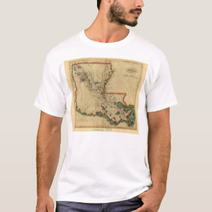 Vintage 1814 Louisiana Map T-Shirt