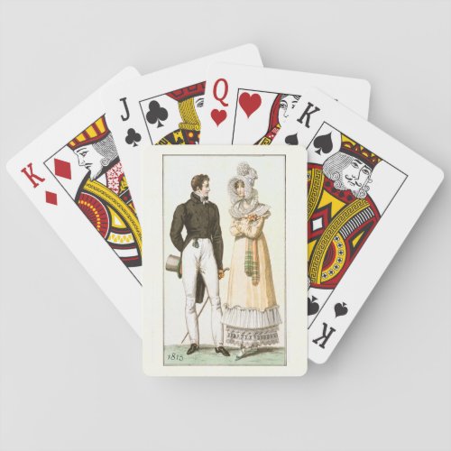 Vintage 1815 Fashion Illustration Playing Cards