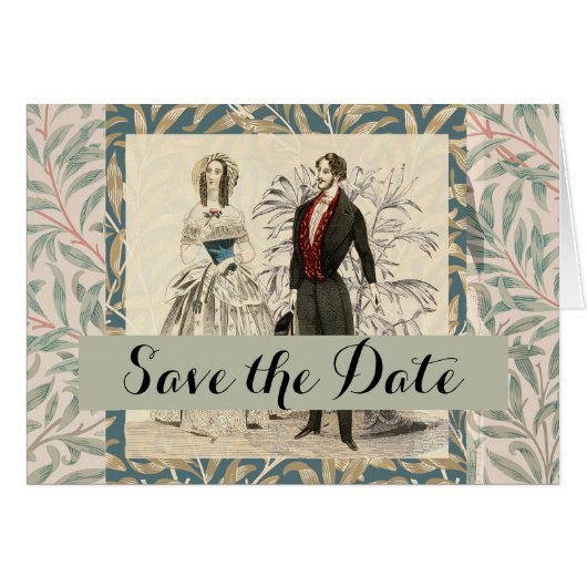 Vintage 1844 Victorian Wedding marriage Artwork (Front Horizontal)