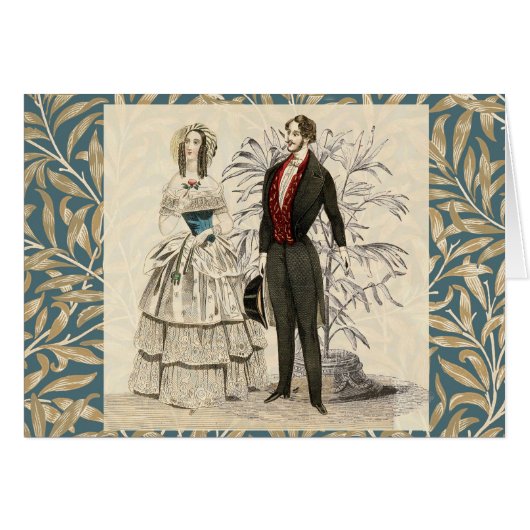 Vintage 1844 Victorian Wedding marriage Artwork (Front Horizontal)