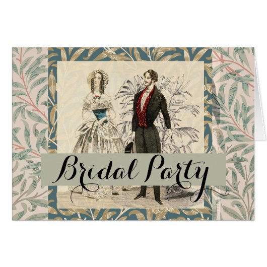 Vintage 1844 Victorian Wedding marriage Artwork (Front Horizontal)