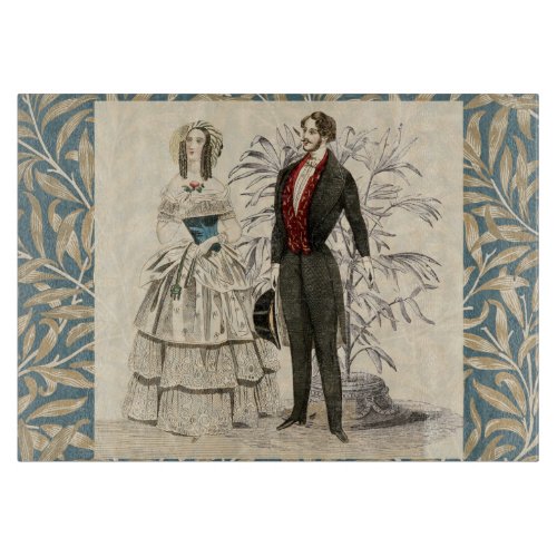 Vintage 1844 Victorian Wedding marriage Artwork Cutting Board