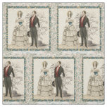 Vintage 1844 Victorian Wedding marriage Artwork Fabric