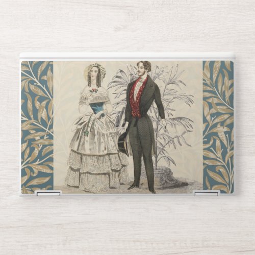 Vintage 1844 Victorian Wedding marriage Artwork HP Laptop Skin