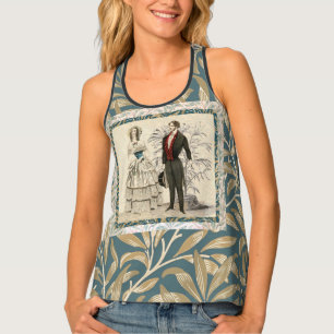 Vintage 1844 Victorian Wedding marriage Artwork Tank Top