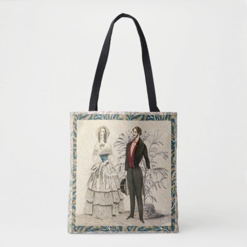 Vintage 1844 Victorian Wedding marriage Artwork Tote Bag