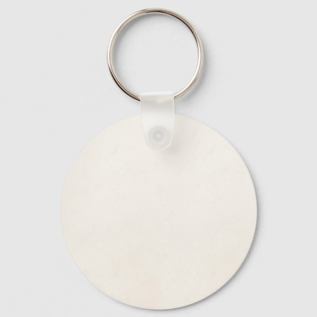 Vintage 1850 Parchment Paper Template Blank Keychain (Front)