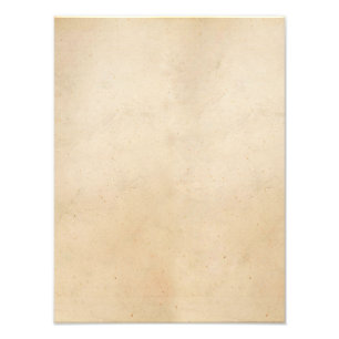 Vintage 1850 Parchment Paper Template Blank Photo Print