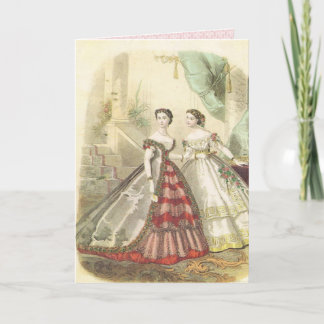 Vintage 1860s Women Card
