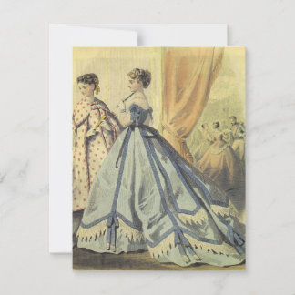 Vintage 1860s Women V3 Tea Party Invitation