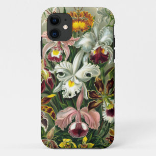 Vintage 1865 Botanical Orchids Illustration iPhone 11 Case