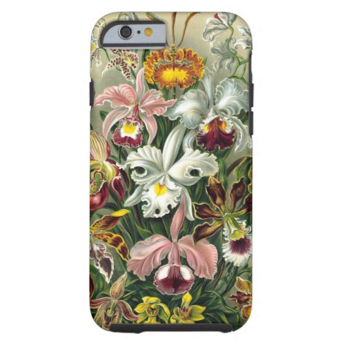 Vintage 1865 Botanical Orchids Illustration Tough iPhone 6 Case