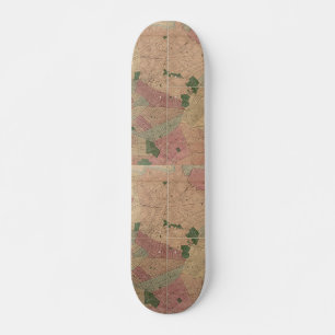 Vintage 1872 Brooklyn Map - New York City, Queens Skateboard Deck