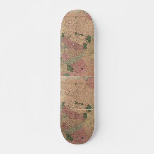 Vintage 1872 Brooklyn Map _ New York City Queens Skateboard Deck