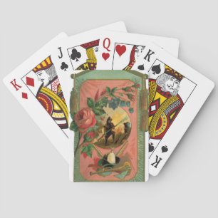 Vintage 1880's Fireman Firefighter Artwork Poker Cards