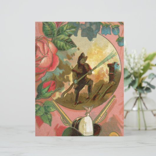 Vintage 1880's Fireman Firefighter Cover (Standing Front)